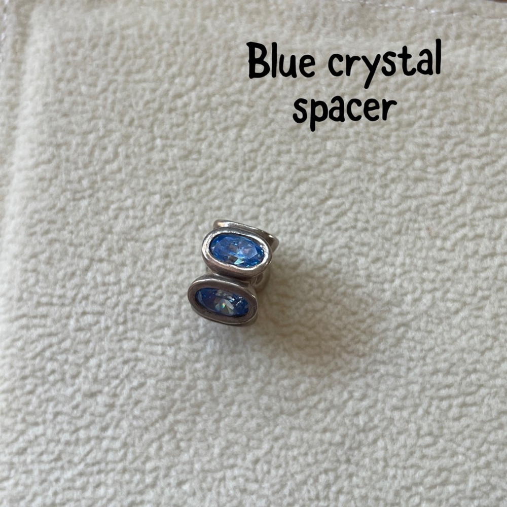 Sterling silver crystal Pandora charms SEE DESCRIP